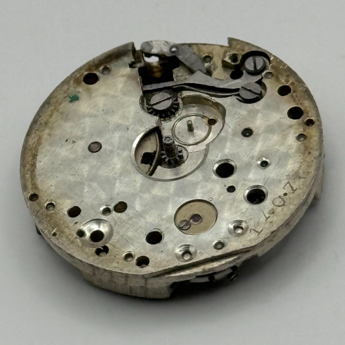 Unidentified Watch Movement Swiss Manual Wind Vintage Parts Repair 23.6mm