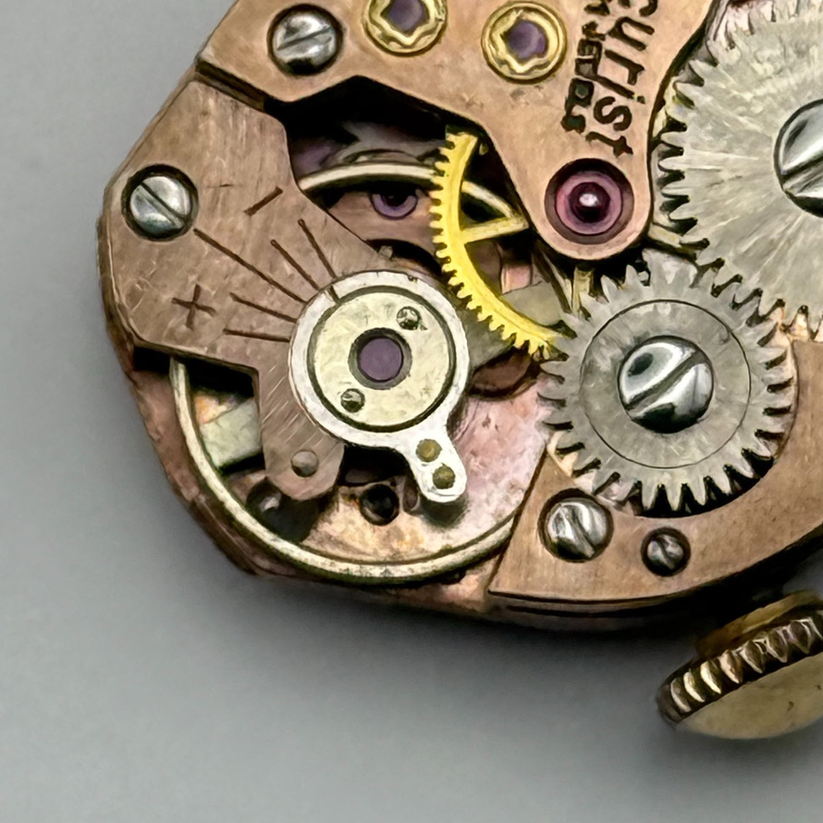FEF 370 Watch Movement Accurist 21 Jewels Swiss Manual Wind Parts Repair 15.1mm