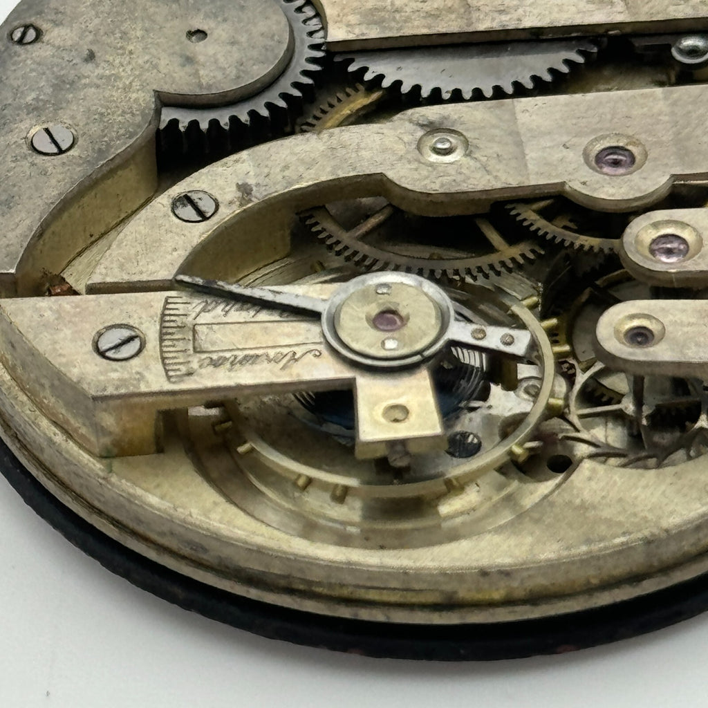 Unidentified Open Face Swiss Balance Ok Pocket Watch Movement Parts 42.5mm