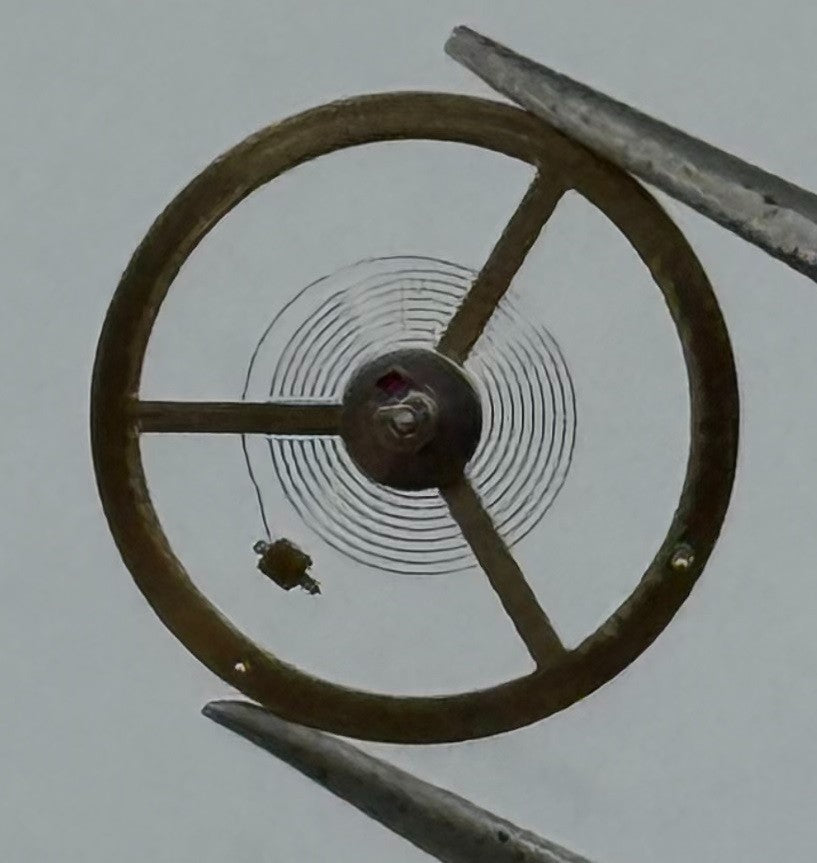 Ebosa 65 Balance Wheel Complete And Spring 12½’’’ 942 Watch Movement Parts NOS