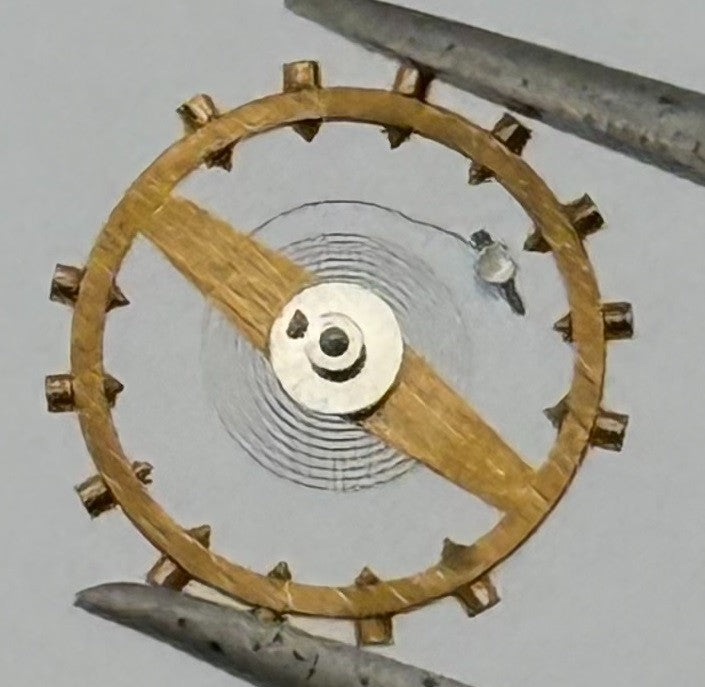 Slava /Era 1739 Balance Wheel Complete And Spring 5¼’’’ Watch Movement Parts NOS