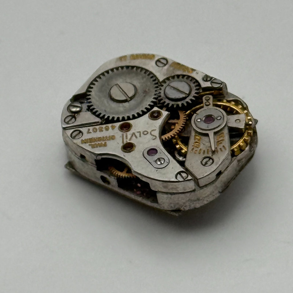 Solvil Watch Movement Paul Didisheim 17J Swiss Manual Wind Parts Repair 12.1mm