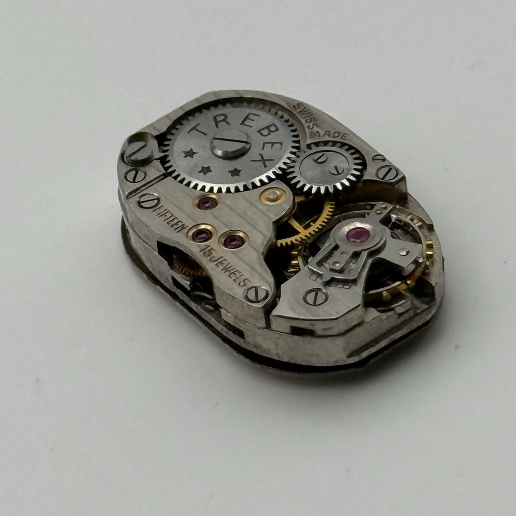 Ariste Racine Watch Movement Trebex 15J Swiss Manual Wind Parts Repair 12.7mm