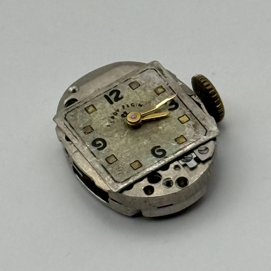Lady Elgin 650 Watch Movement 19 Jewels U.S.A. Manual Wind Parts Repair 12.7mm