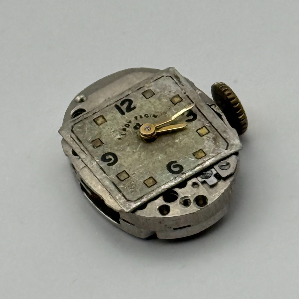 Lady Elgin 650 Watch Movement 19 Jewels U.S.A. Manual Wind Parts Repair 12.7mm