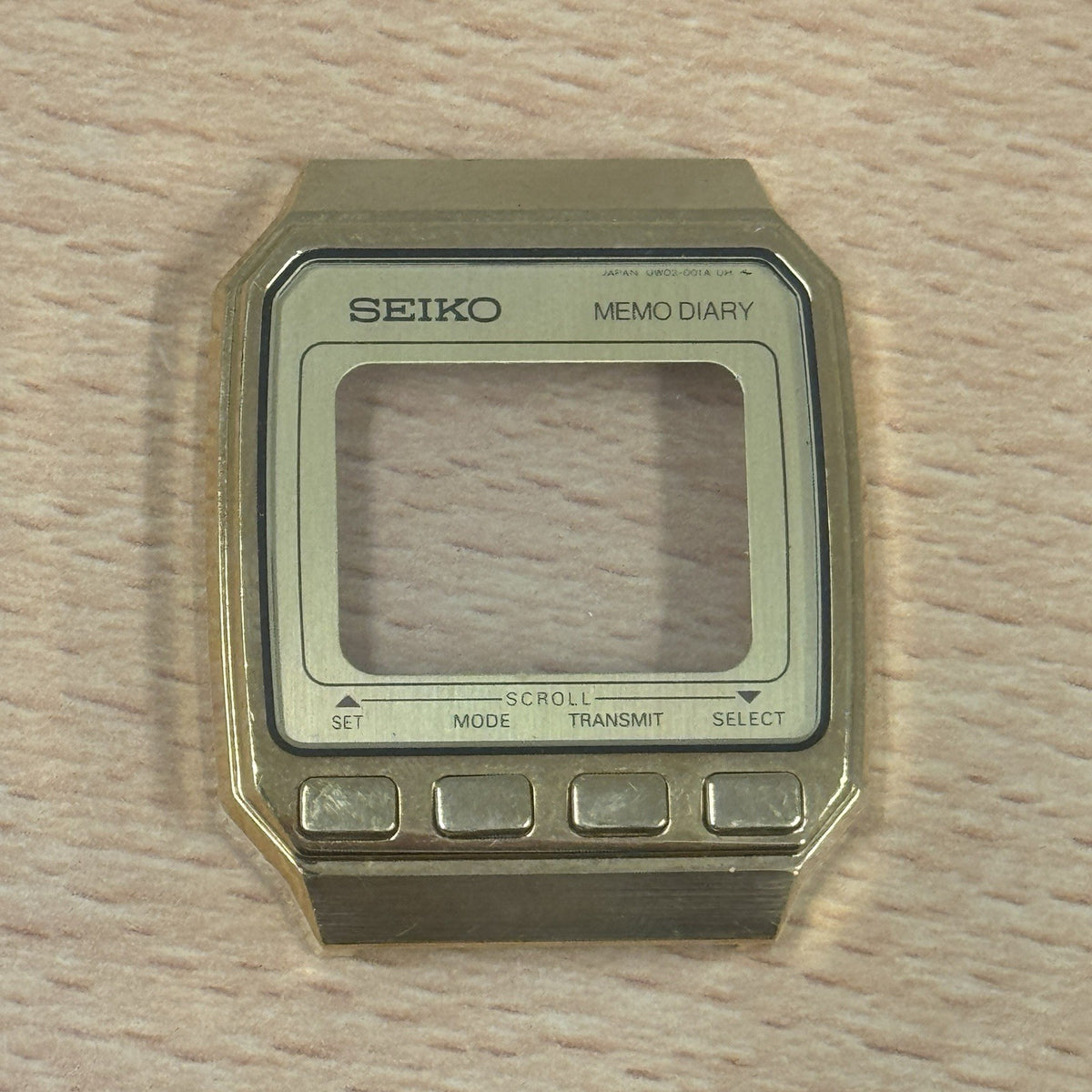 Seiko Memo Diary Watch Case - Rare Computer Model UW02-001A New With Defects
