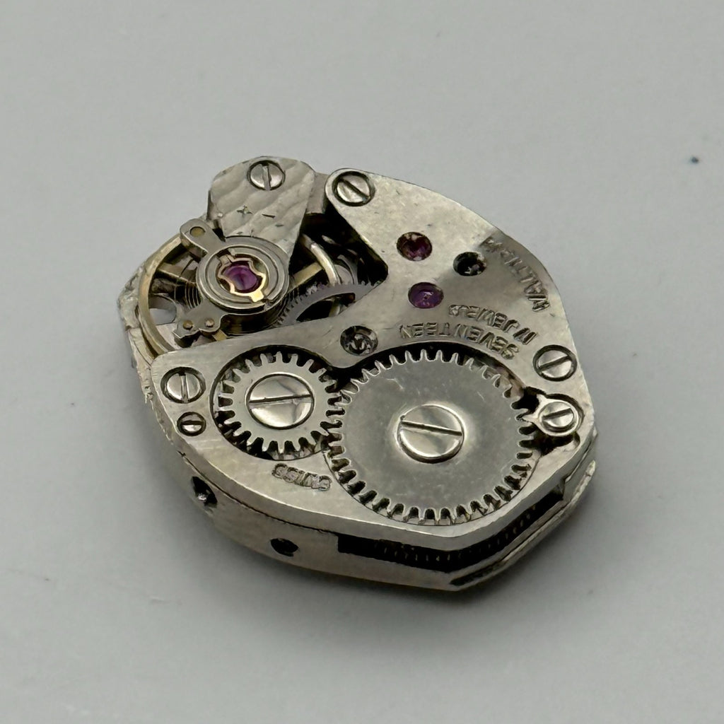 FHF 69-21 Watch Movement Waltham 17 Jewels Swiss Manual Wind Parts Repair 15.3mm