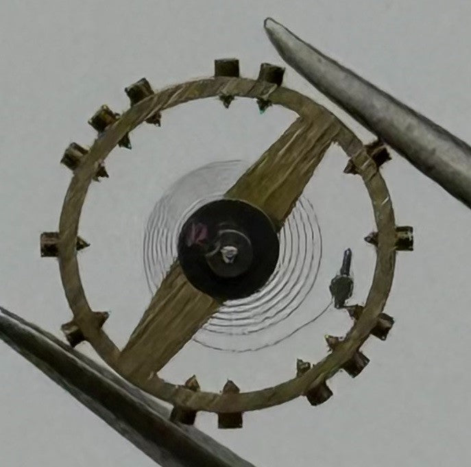 Peseux 120 Balance Wheel Complete And Spring 5¼’’’ 276 Watch Movement Parts NOS