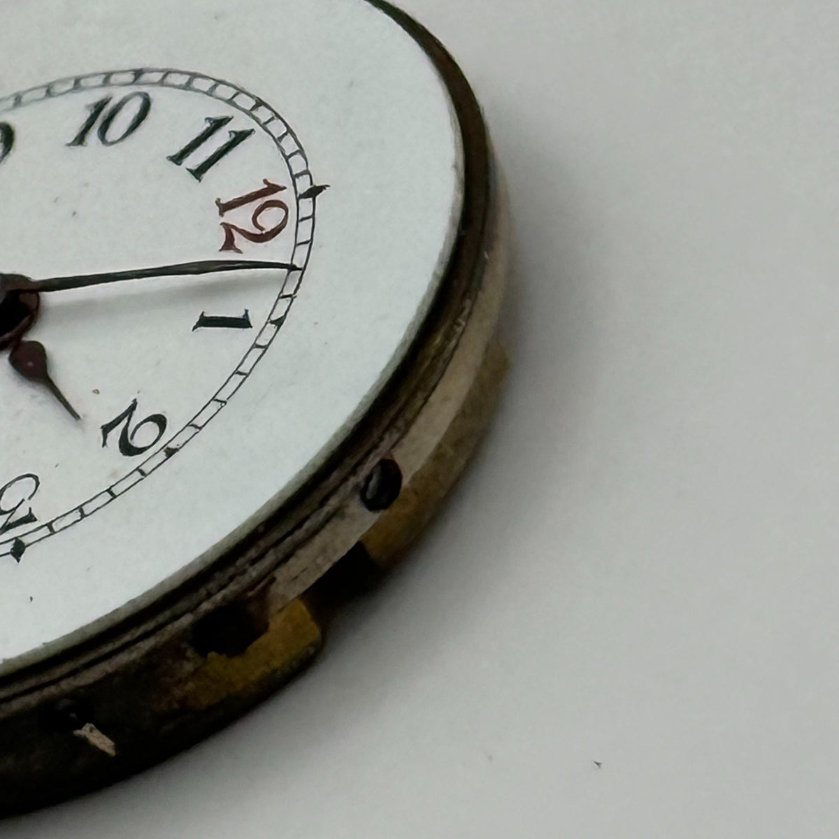 Longines 10.85N Watch Movement Red 12 B&Co 15 Jewels Manual Wind Parts 22.8mm