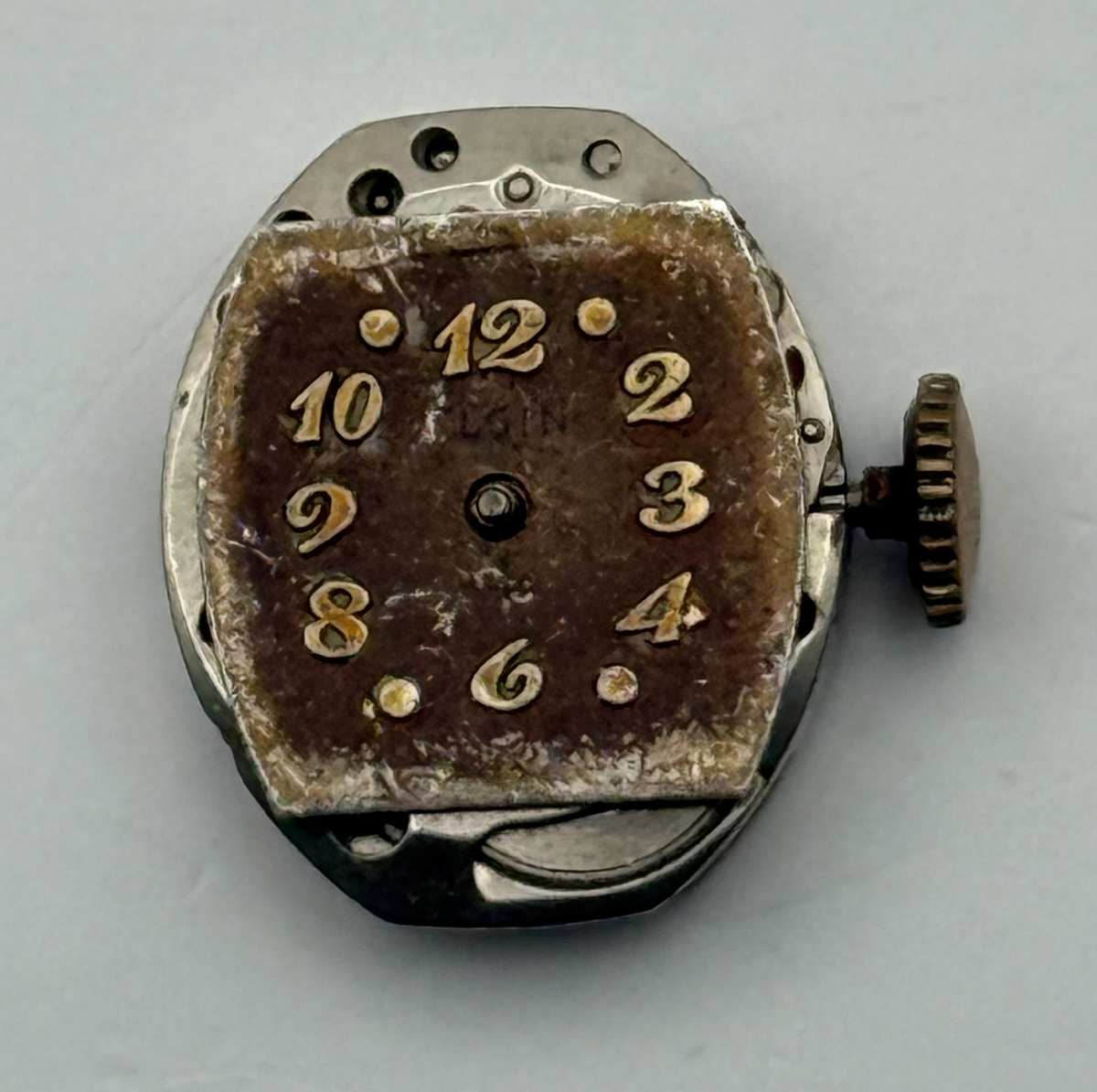 Elgin 702 Watch Movement Swiss 17 Jewels American Parts Repair 13.2mm