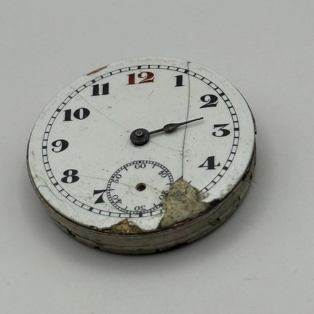 Pinnacle Trench Watch Movement Sub Seconds Red 12 Swiss Manual Wind Parts 28.8mm