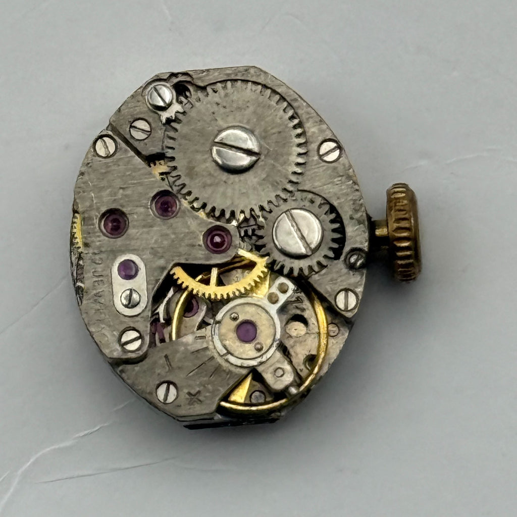 Tempo Watch Movement 17 Jewels Swiss Manual Wind Vintage Parts Repair 12.7mm