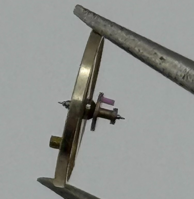 Oris 671 672 Balance Wheel Complete And Spring 8¾’’’ 1724 M Watch Movement Parts