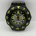 Vintage Swatch Scuba 200 Watch SDB102 Shamu Black Wave 1991 Swiss 40mm Parts