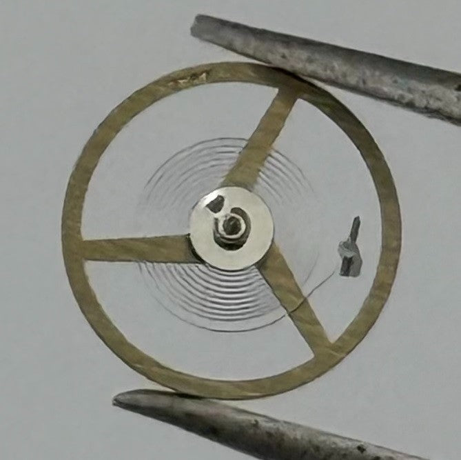 AS 1977 Balance Wheel Complete And Spring 5½’’’ 1740 M Watch Movement Parts NOS