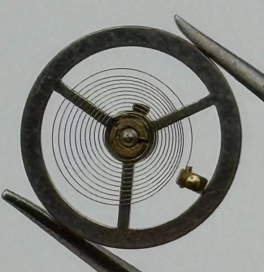 Brac 180 Balance Wheel Complete And Spring 12’’’ Pour Watch Movement Parts NOS