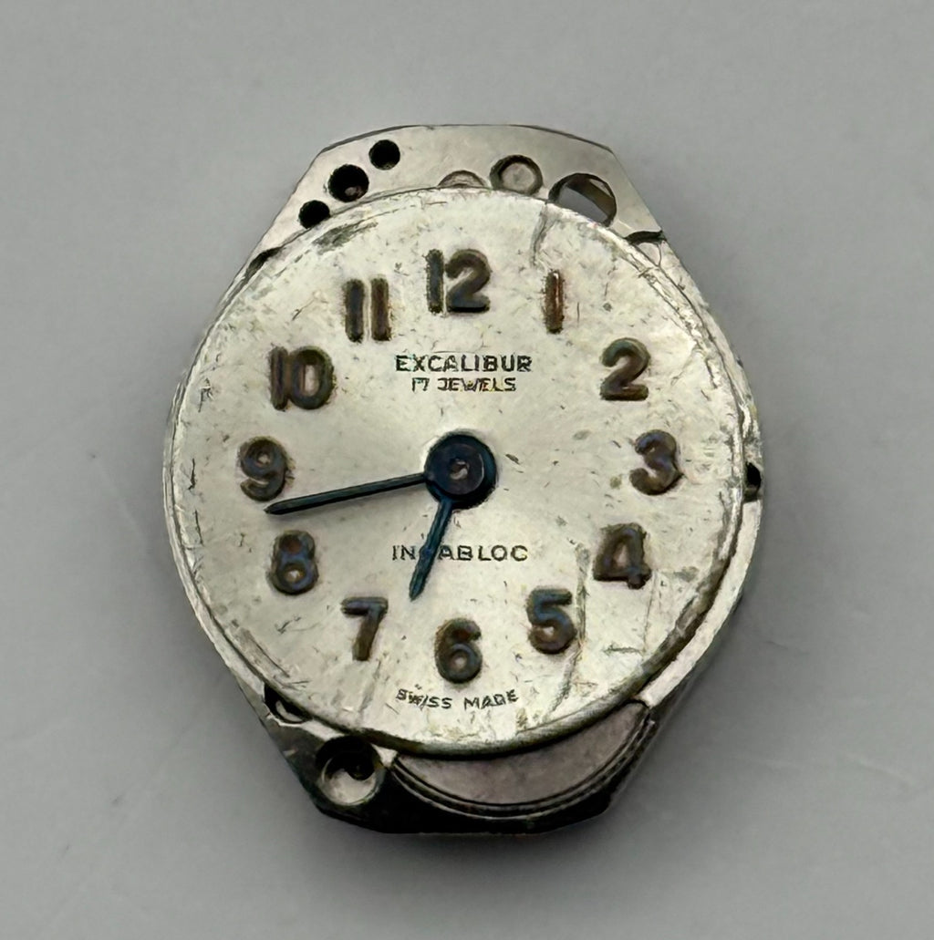 FHF 69-21 Watch Movement Excalibur 17 Jewels Swiss Manual Wind Parts 15.3mm