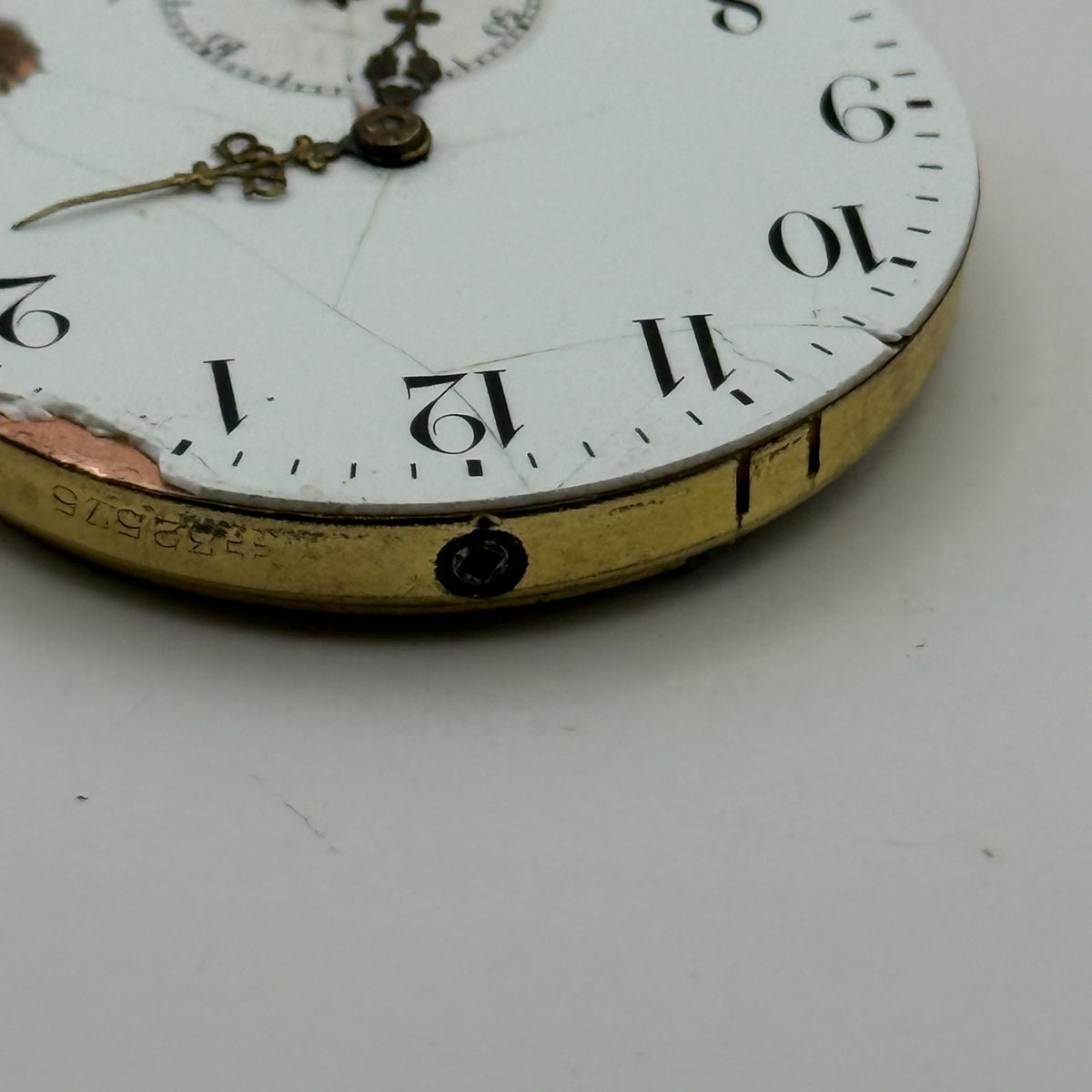 Zenith Pocket Watch Movement Open Face Patent 30751 October 18 1904 Parts 40.9mm