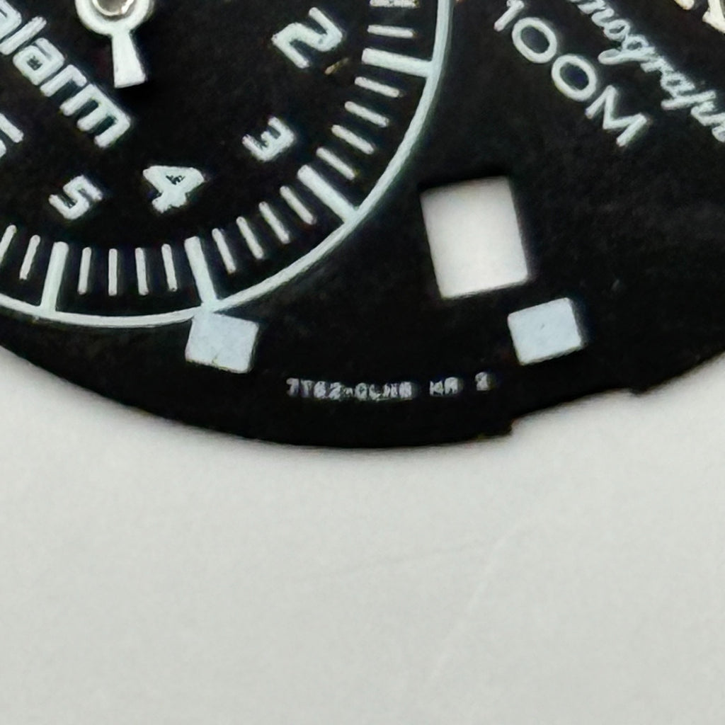 Seiko Watch 7T62-0LH8 Dial Chronograph Alarm 100M Spare Parts Repair 28.4mm
