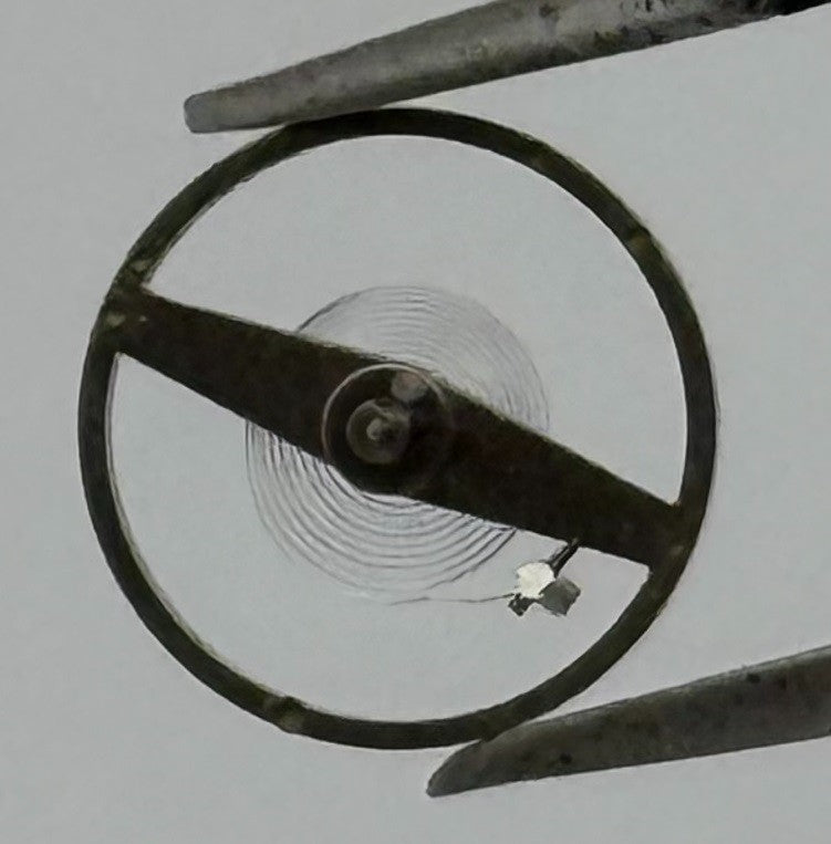 Amida 580 Balance Wheel Complete And Spring Pour Watch Movement Parts NOS