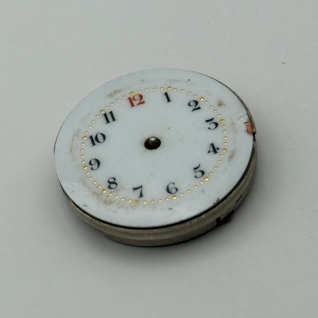 Unidentified Watch Movement Manual Swiss Vintage Wind Parts Repair 24.4mm
