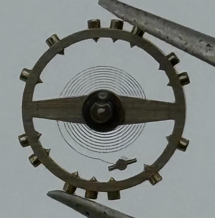 MST 349 Balance Wheel Complete And Spring 5¼’’’ Renata 256 Watch Movement Parts