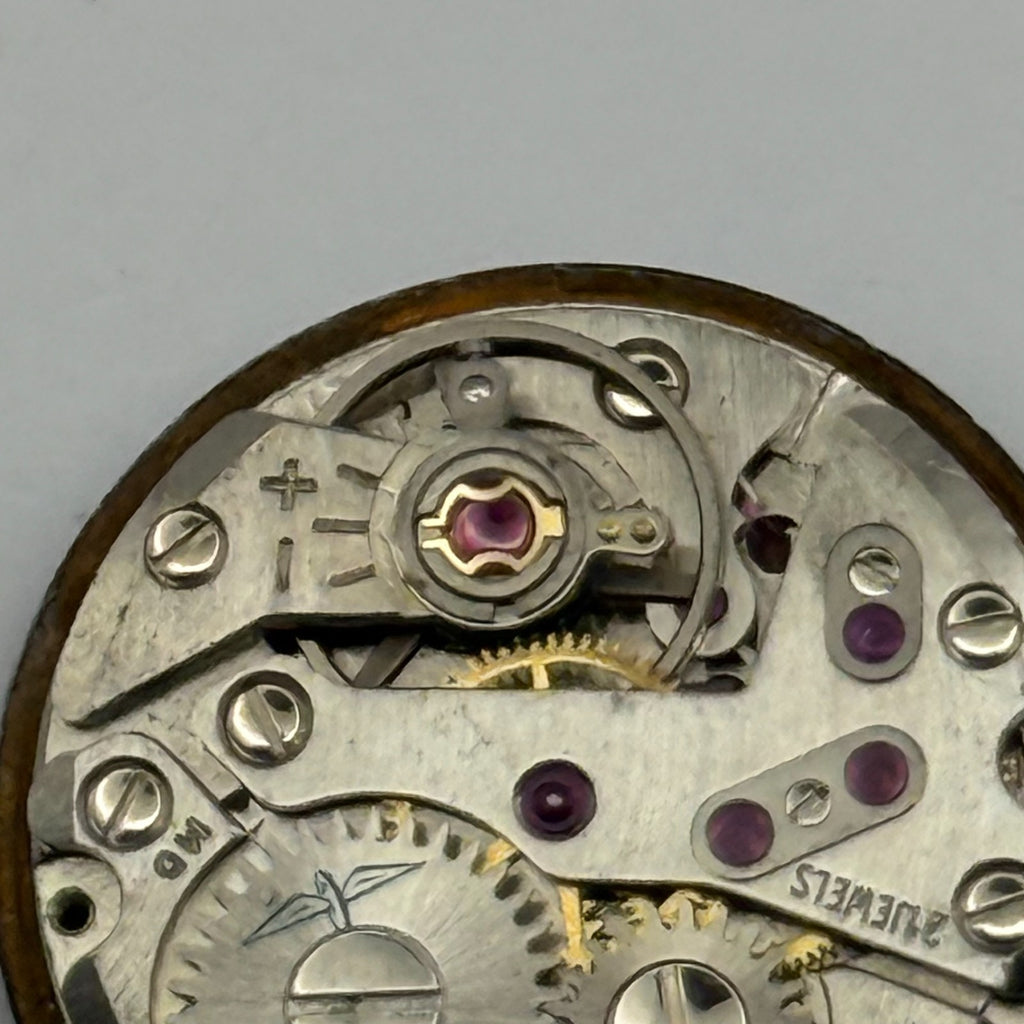 FHF 34-21 Watch Movement - Rotary Blue Dial Ladies 17.2m - For Parts / Repair