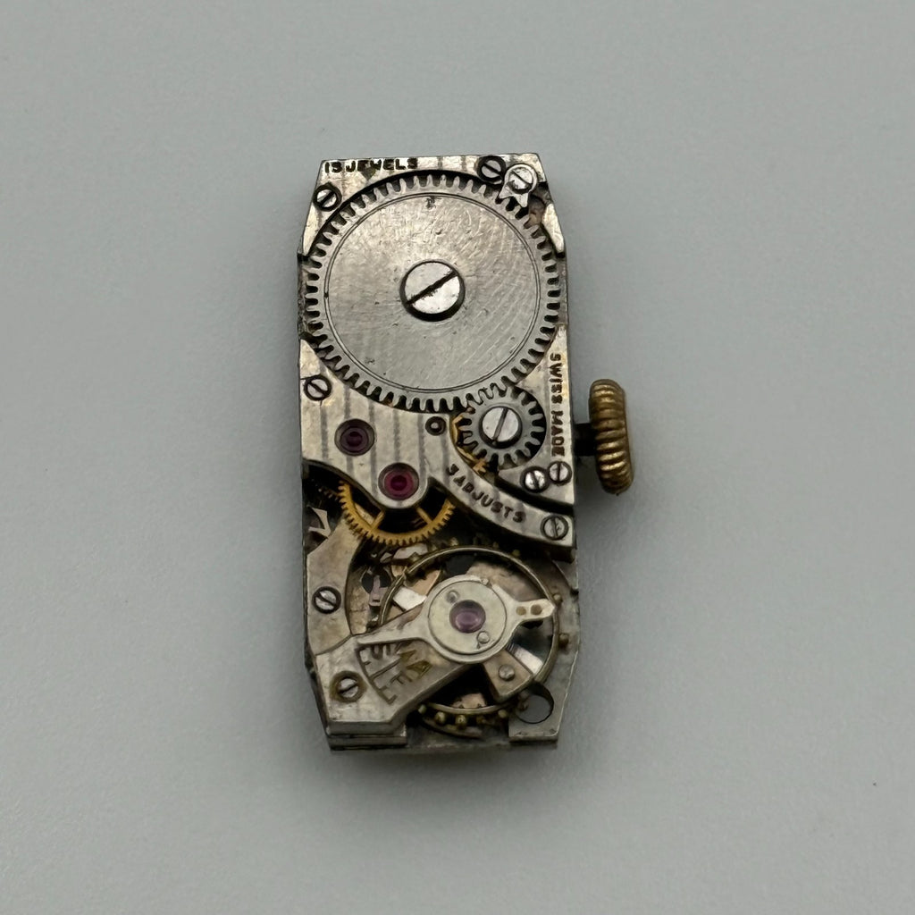 FHF 52 Watch Movement - Fontainemelon 52 - For Parts / Repair