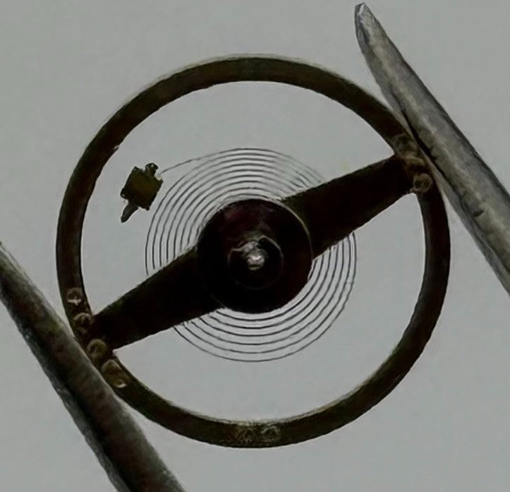 Ebosa 86 87 Balance Wheel Complete And Spring 8¾’’’ 1249 Watch Movement Parts