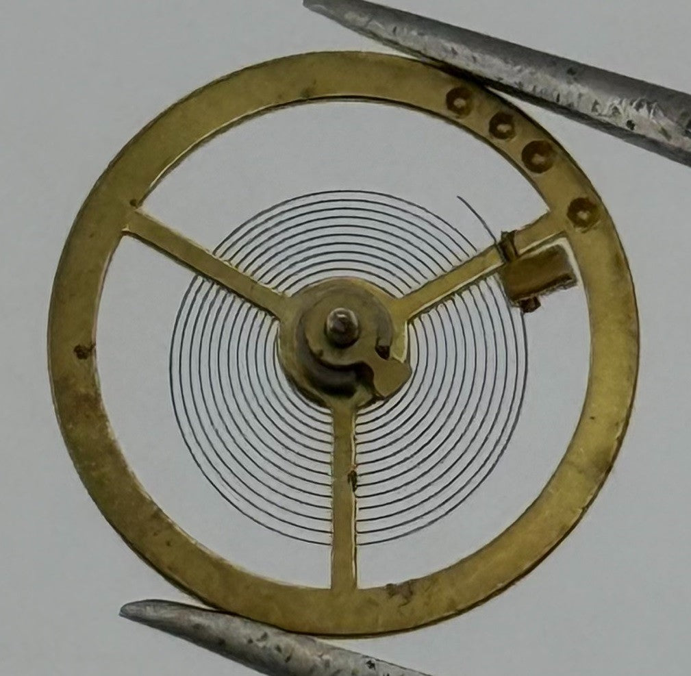 Amida 162 Balance Wheel Complete And Spring Bergeon 14 Watch Movement Parts NOS