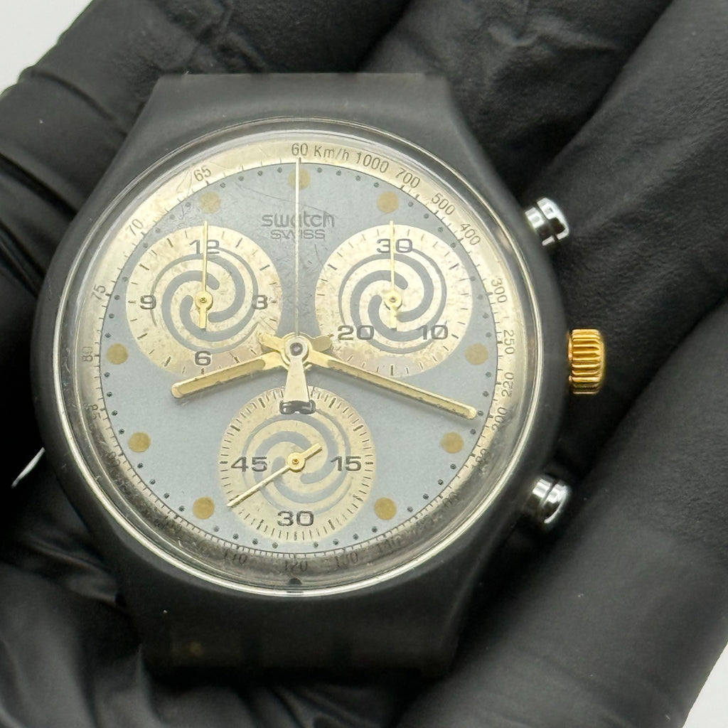 Vintage Swatch Chrono Watch SCM101 Sirio 1991 ETA Quartz Swiss 39mm Parts Repair