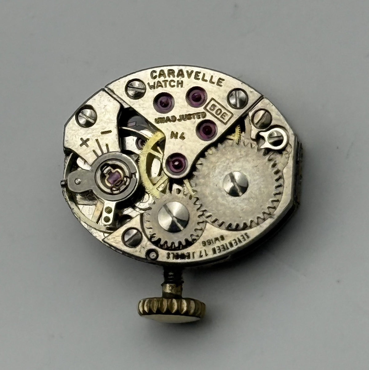 FEF 6630 Watch Movement Caravelle 17 Jewels Swiss Manual Wind Parts Repair 13mm