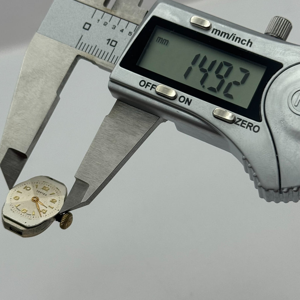 Vertex Revue 85 Watch Movement Running Manual Wind 15 Jewels Swiss Parts 12.7mm