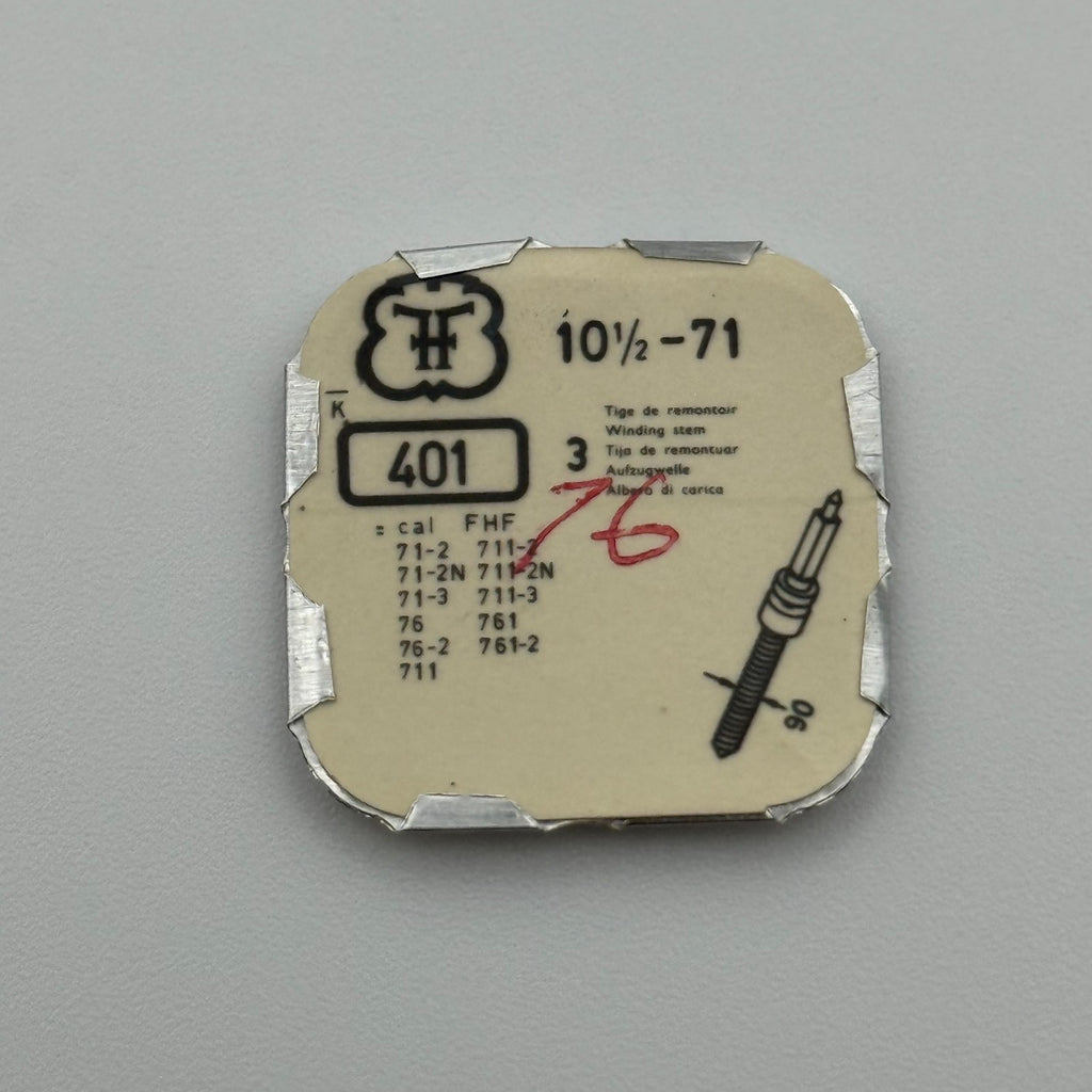 FHF 71 Winding Stem Pack Of 3 - 10 1/2 - 401 - New Old Stock - Watch Parts