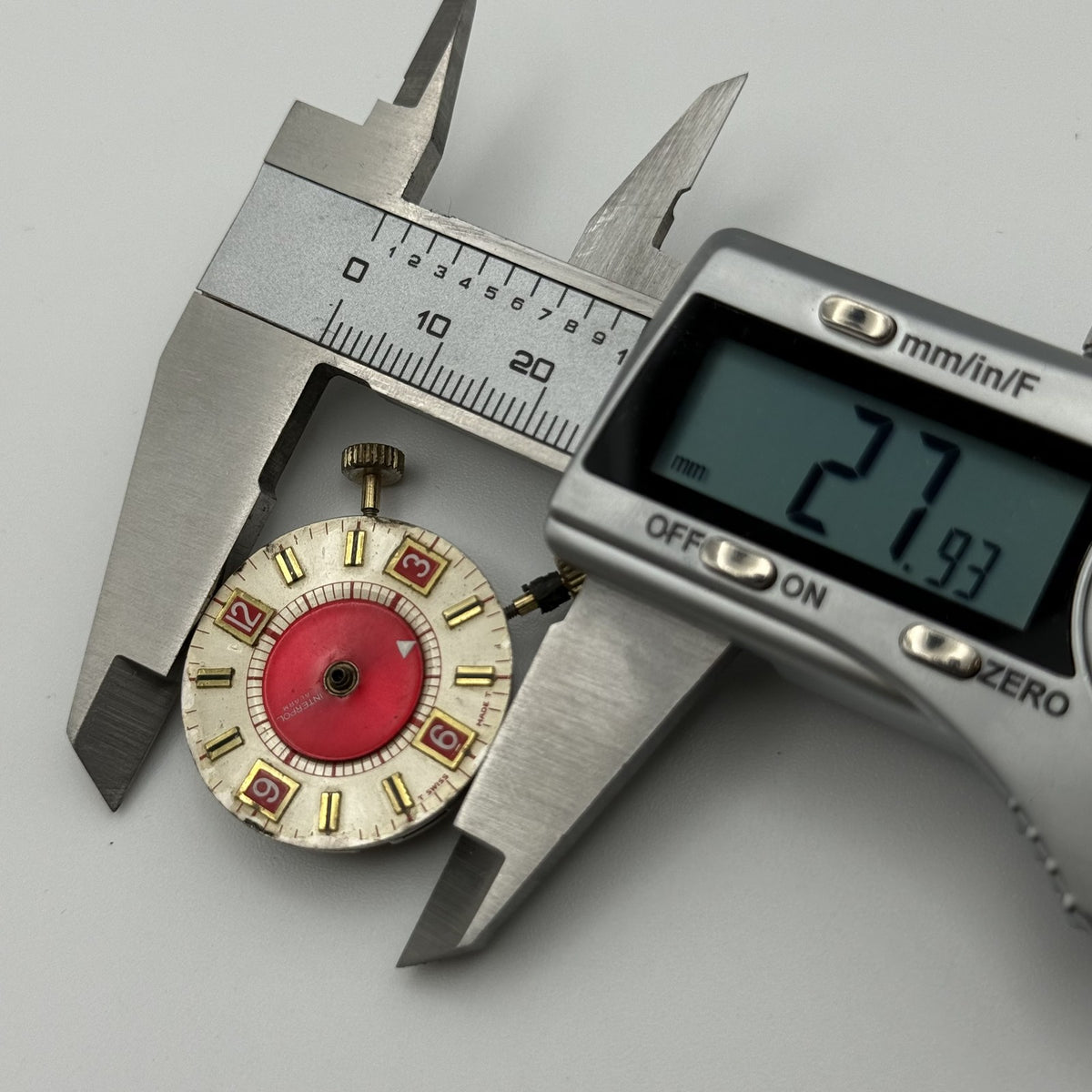 Ronda 1233 Alarm Watch Movement - For Parts / Repair