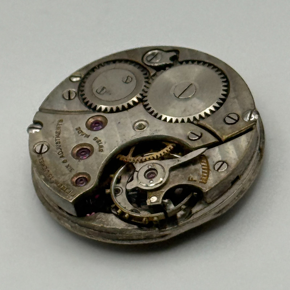 Meridian Regd Watch Movement 15 Jewels 6 Adjustments Manual Wind Parts 23.6mm