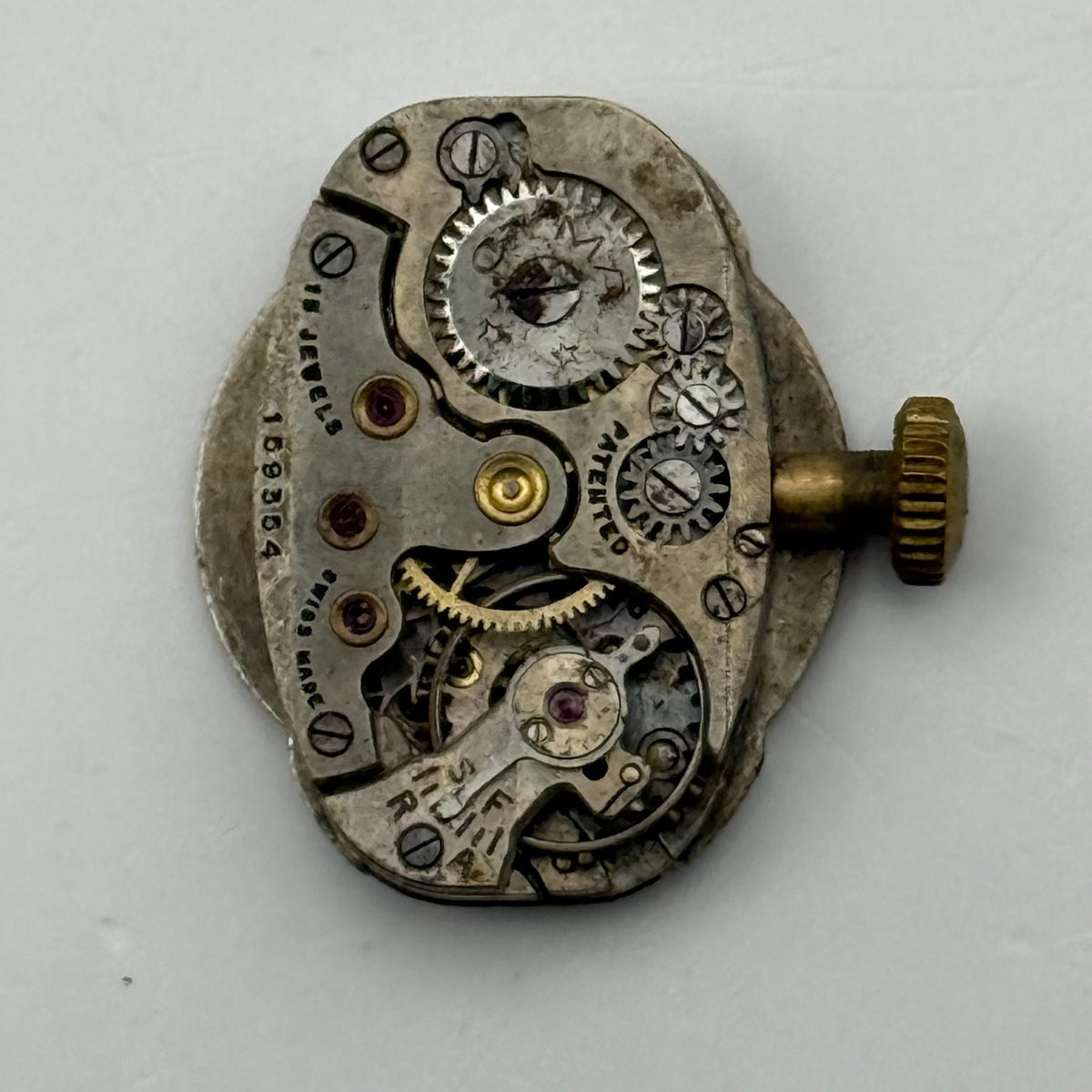 Cyma Watch Movement Ladies 15 Jewels Swiss Manual Wind Parts Repair 12.5mm