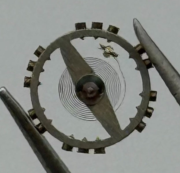 Kasper 1100 Balance Wheel Complete And Spring 5¼’’ 1028 Watch Movement Parts NOS