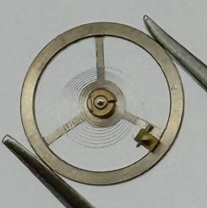 EB 1612 Balance Wheel Complete And Spring 6 3/4-8''' 950 Watch Movement Parts