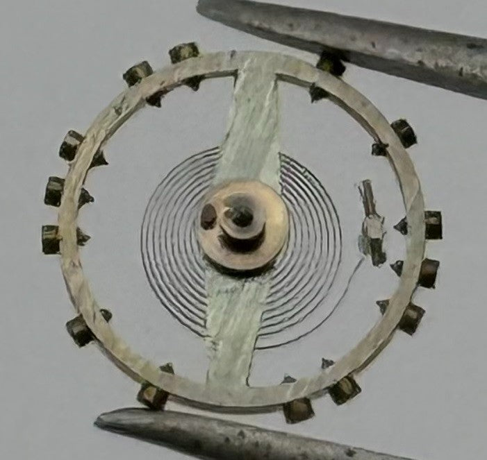 ETA 761 1201 Balance Wheel Complete And Spring Renata 145 M Watch Movement Parts