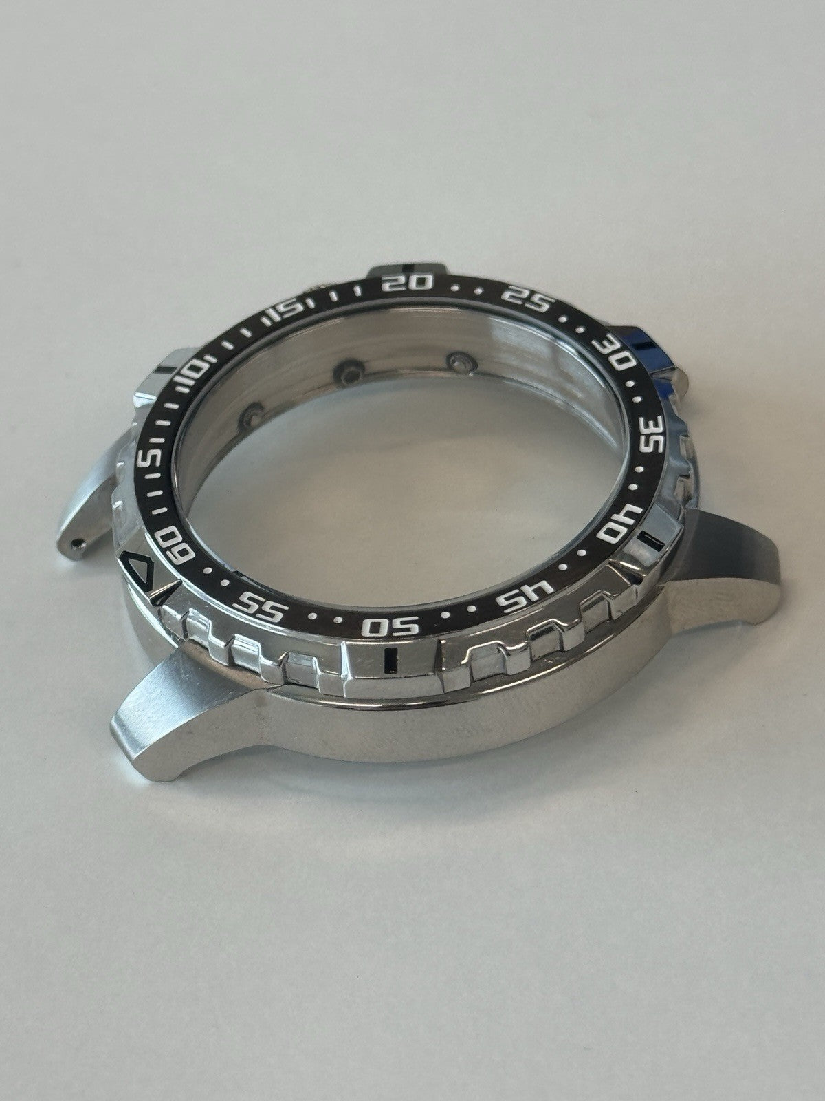 Seiko V172-0AT0 Watch Case - Solar Chronograph - New Old Stock - Rotating Bezel