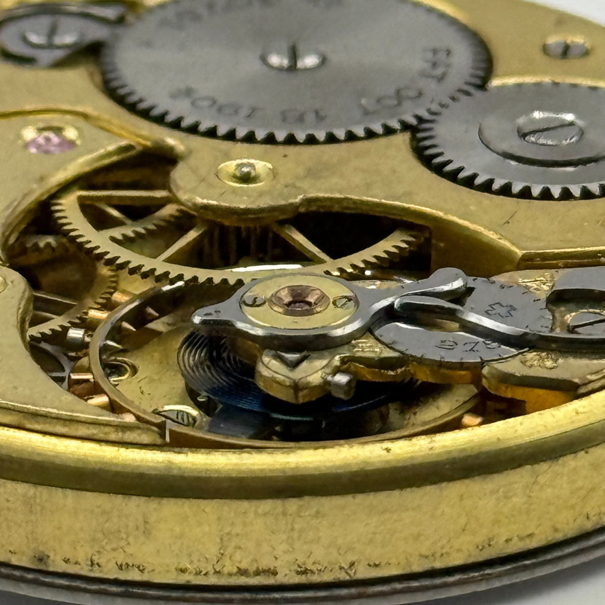 Zenith Pocket Watch Movement Open Face Patent 30751 October 18 1904 Parts 40.9mm