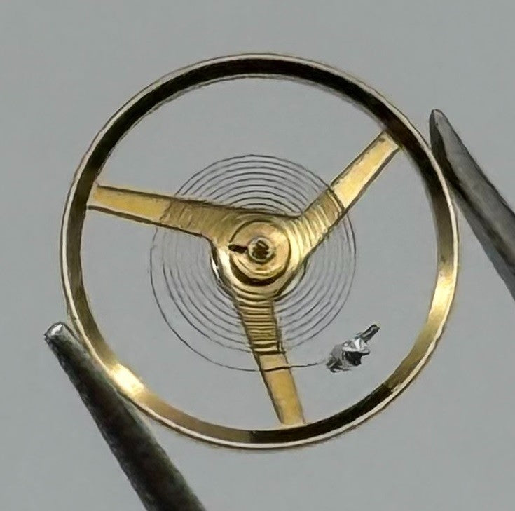 FHF 34-21 Balance Wheel Complete And Spring Renata 1640 Watch Movement Parts NOS