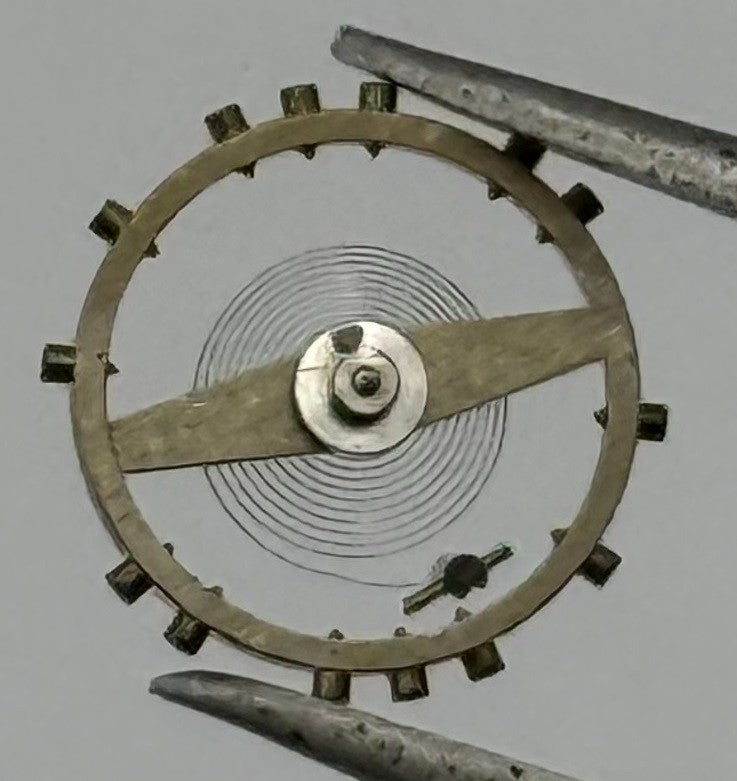 AS 1240 Balance Wheel Complete And Spring 8¾’’’ 49 M Watch Movement Parts NOS
