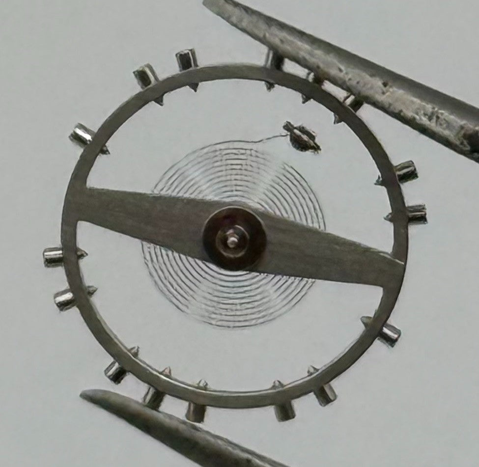 Felsa 4000 Balance Wheel Complete And Spring Renata 965 Watch Movement Parts NOS