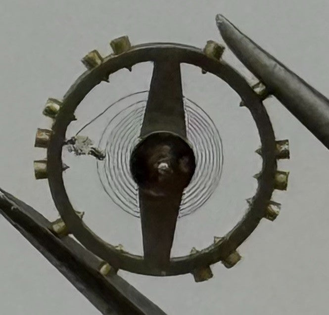 FHF 159 Balance Wheel Complete And Spring 3¾ x10’’’ Watch Movement Parts NOS