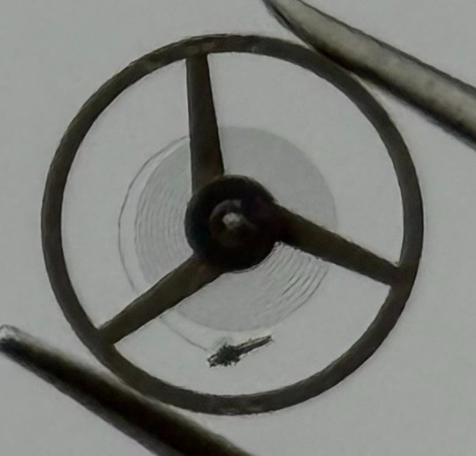 FHF 57 Balance Wheel Complete And Spring 6¾’’’ 1611 M Watch Movement Part NOS