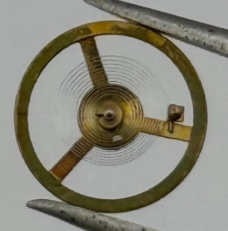 Rego 311 Balance Wheel Complete And Spring 8¾’’’ 706 Watch Movement Parts NOS