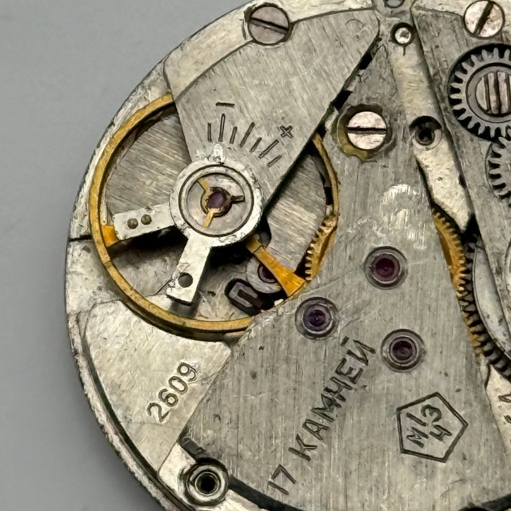 Poljot 2609 Watch Movement Soviet 17 Jewels Manual Wind Parts Repair 26.5mm
