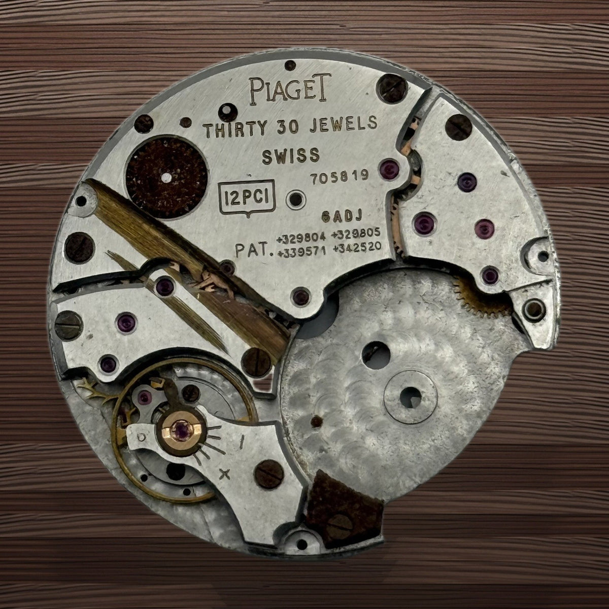 Piaget 12PCI Ultrathin Automatic Watch Movement 30 Jewels Swiss For Parts 28.1mm